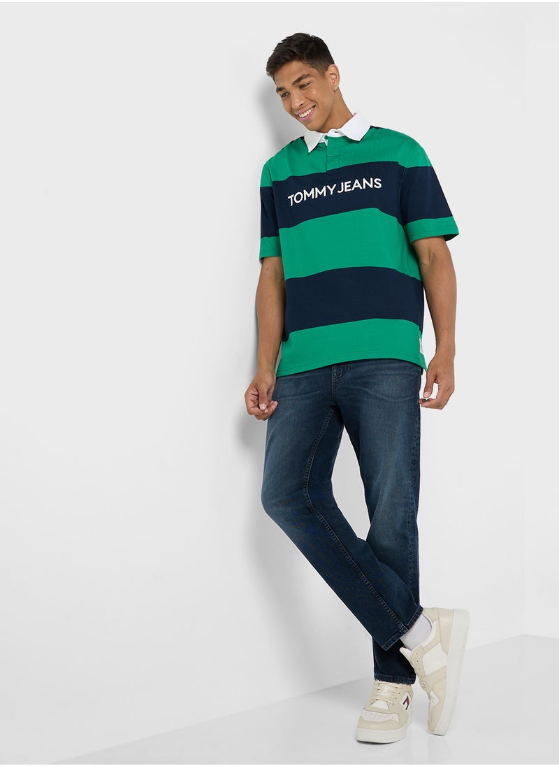 TOMMY JEANS Colorblock Rugby Polo  - Image 4