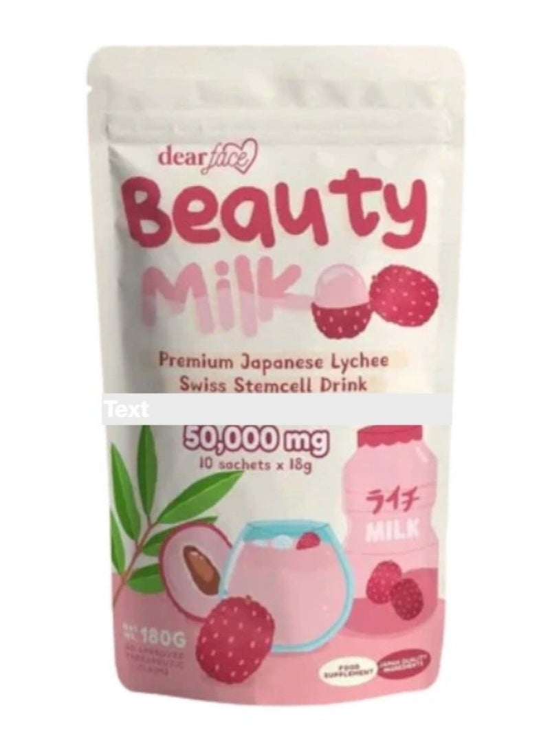 dear face Beauty Milk Premium Japanese Lychee Swiss Stemcell Drink 