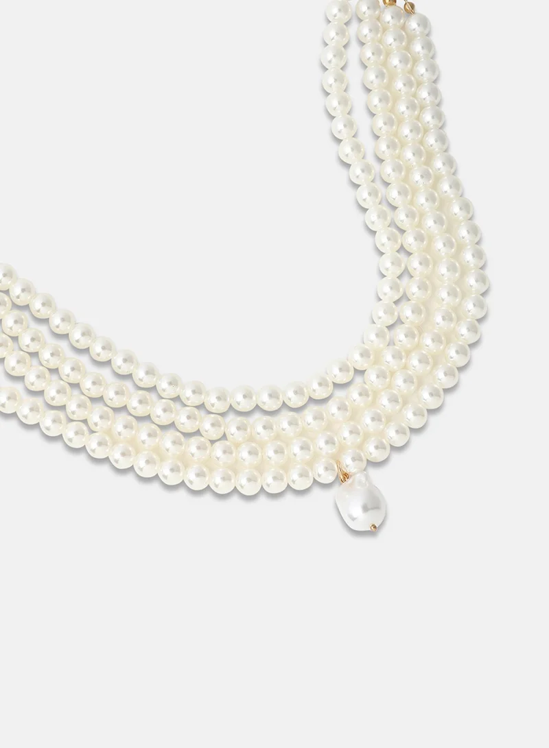 سوهي قلادة جاكي الصغيرة - لؤلؤة بيضاء