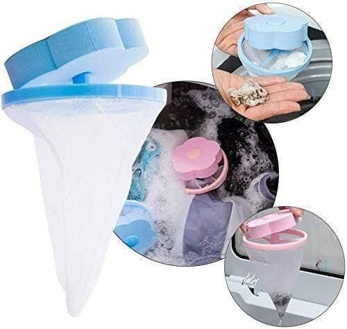 VIDORA VIDORA Washing Machine Floating Lint Mesh Bag Net Pouch Hair Catcher Lint Catcher Hair Filter for Household Tool Multicolor Pack of 1  - Image 5