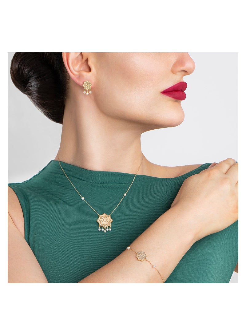 AL ROMAIZAN Sadaf Treasure 18K Traditional Gold Set  - Image 3