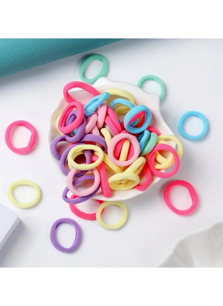 Goolsky 50pcs Creative Cute Cartoon Colorful Elastic Hair Ties Decorative Hair Accessories Holiday Gift For Girls  - Image 4