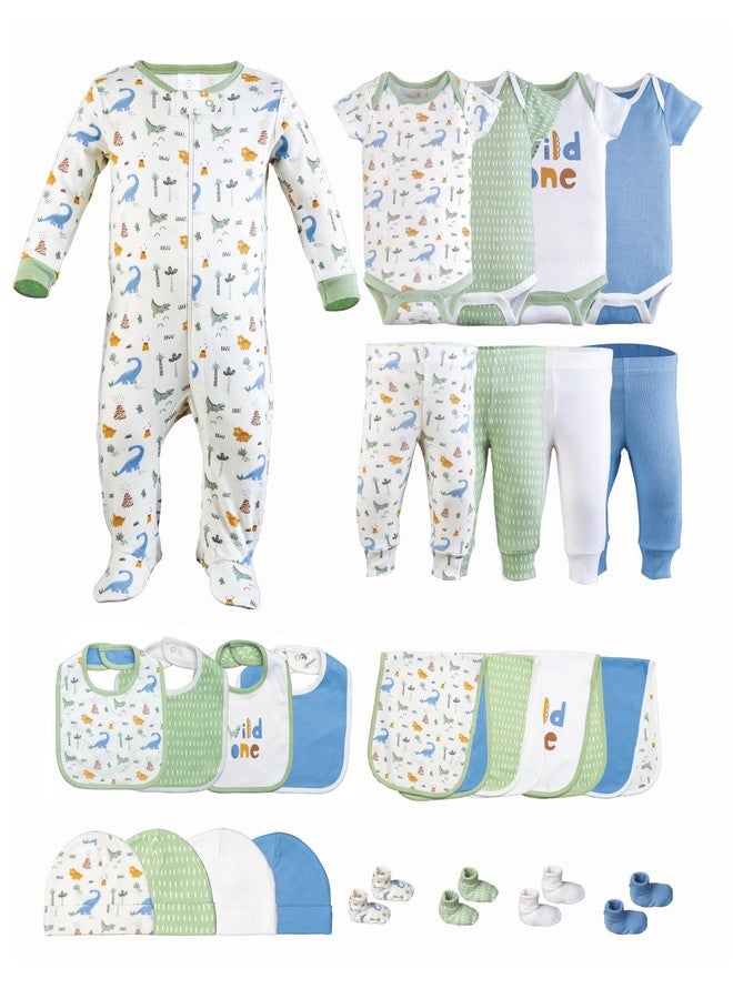 Little Peaches Unisex Newborn Clothes - 25 Piece Gender Neutral Newborn Clothes & Accessories Set - Rawr-some - Image 1