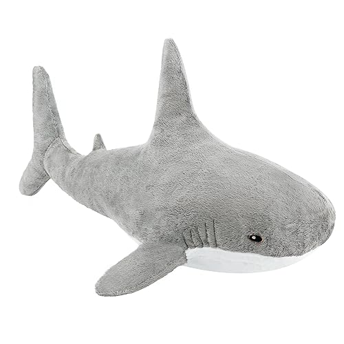 MUPI Shark Stuffed Animal Plush 17 Cute Shark Toy Plush Pillows Soft Cotton Sharks Plushies Ocean Sea Animal Doll Gifts for Boys Girls Kids AdultsGrey - Image 1