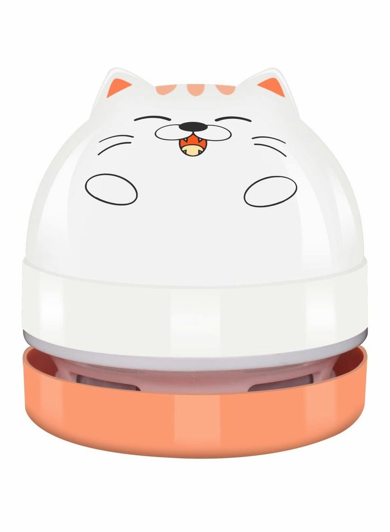 Y&D Mini Desktop Vacuum Cleaner, Portable USB Cleaner for Desk Cute Cartoon Cleaning Eraser Crumbs, Dust, Piano, Hairs, Computer, Keyboard and Car  - Image 1