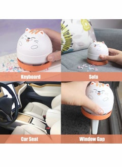 Y&D Mini Desktop Vacuum Cleaner, Portable USB Cleaner for Desk Cute Cartoon Cleaning Eraser Crumbs, Dust, Piano, Hairs, Computer, Keyboard and Car  - Image 5