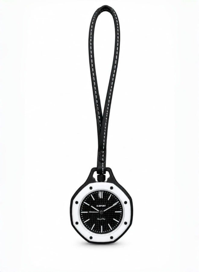 D-Sport Pocket Watch, Unisex Hanging Watch with Leather Lanyard, Octagonal Bezel and Boyol Pap Graphic Dial, Bag Charm for Backpack – The Best Fashion Gift - Image 1
