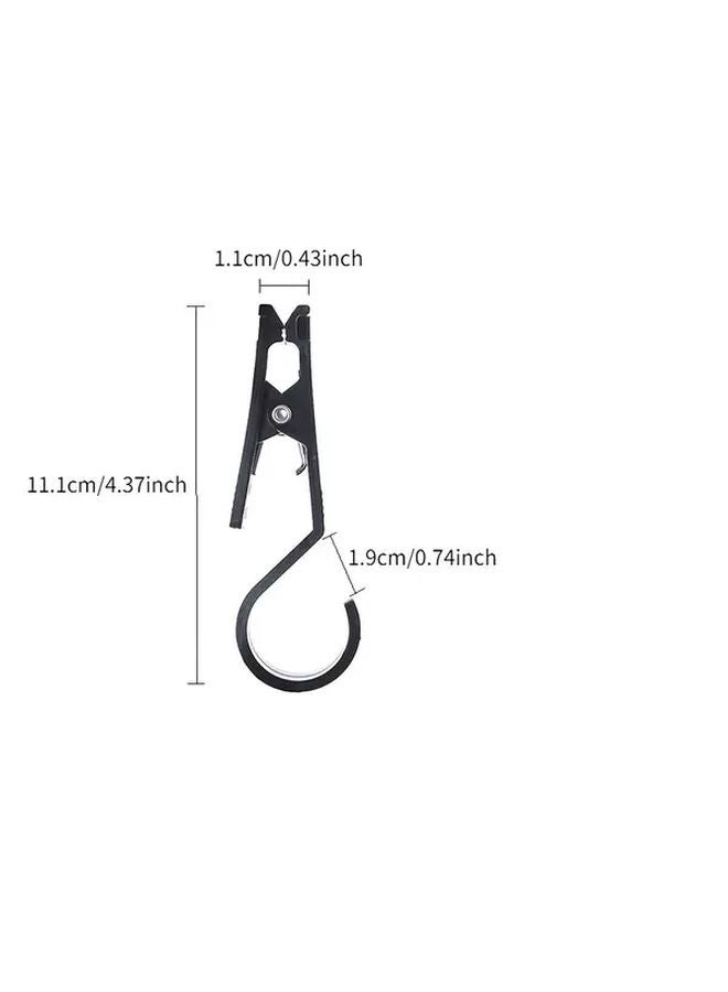 4pcs Heavy Duty Portable Outdoor Tent Clip Anti Slip Camping Hook Hanging Organizer - Image 3