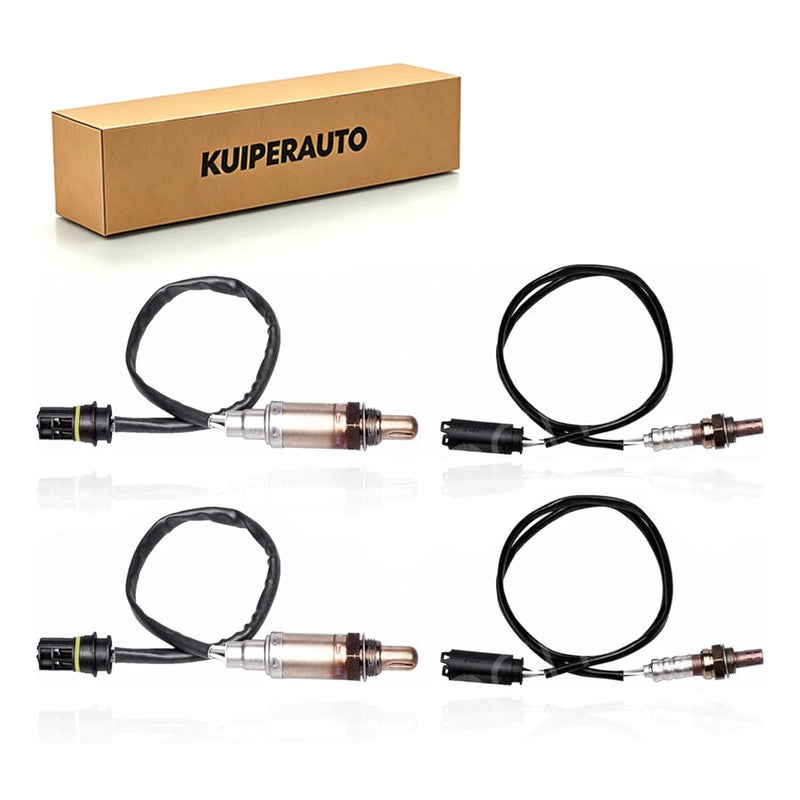 KUIPERAUTO Oxygen Sensor Upstream Downstream Compatible with 20062013 BMW 3 Series 5 Series X3 X5 Land Rover Range Rover OE 13477 2344672 2344683 15109 Set of 4 - Image 2