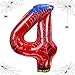 laackys 40 inch spider theme number foil balloons childrens party balloon supplies with classic numbers 1 to 9 birthday decoration suppliesnumber large balloons for spider theme parties4 - Image 3