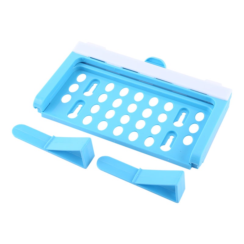 Foldable Garbage Bag Rack White PP Plastic Sturdy Durable - Space Saving Compact Trash Bag Holder for Home Kitchen Cupboard Door Cabinet - Image 1