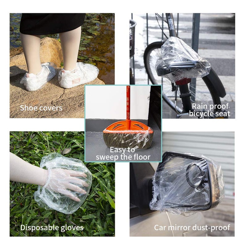 AIDIQIU 30pcs Disposable Shower Caps-Multi-Purpose Thickening Elastic Bath Cap Plastic Waterproof Clear Shower Cap Bath Shower Caps Women Spa,Men Hair Caps,Home Use,Hotel and Hair Salon, Travel.(Size 46CM) - Image 3