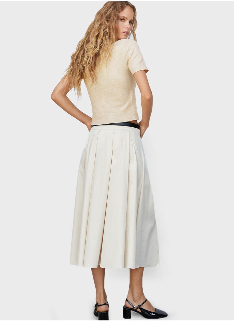 MANGO - Polo Neck Crop Sweater - Image 1