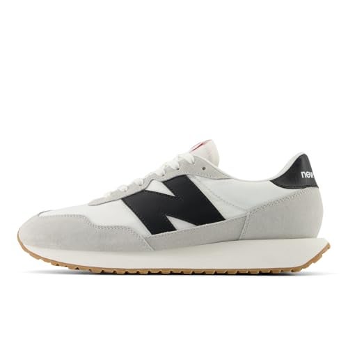 New Balance Men's 237 V1 Sneaker, White/Brighton Grey/Black, 4.5 - Image 4