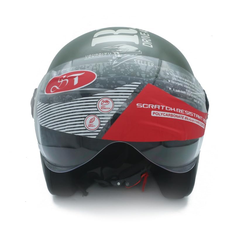 STISS Stylish Full Face Scooty and Motorbike Helmet || Scratch Resistance - Image 3