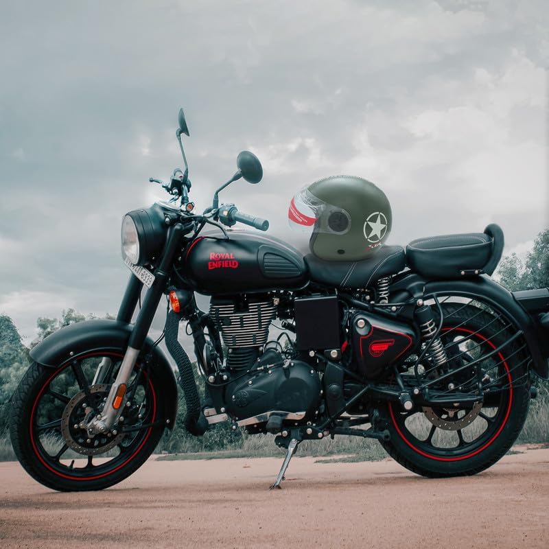 STISS Stylish Full Face Scooty and Motorbike Helmet || Scratch Resistance - Image 5