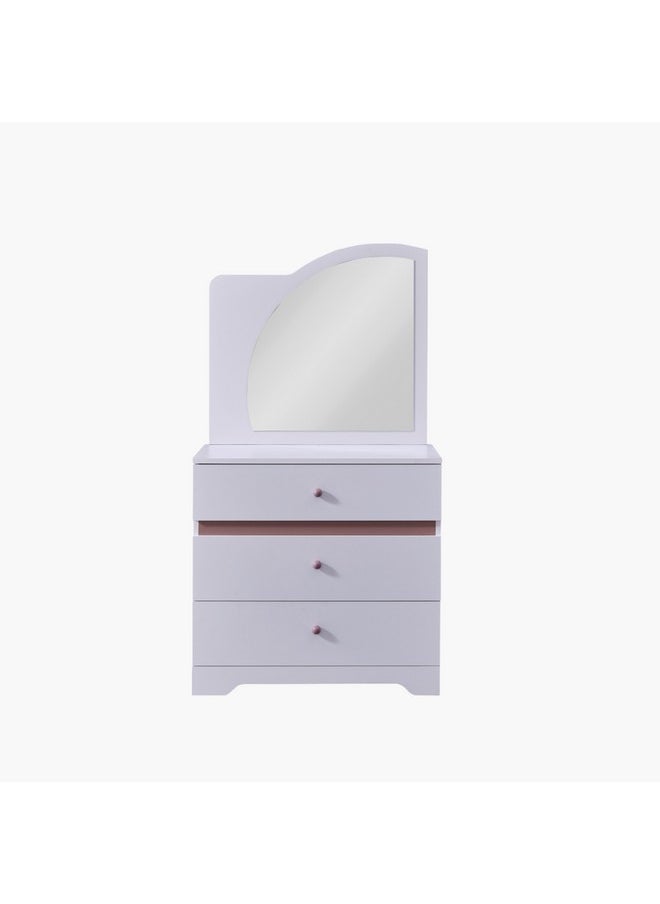 Home Box Bade 3-Drawer Dresser and Mirror 43 x 156 x 85 cm  - Image 1