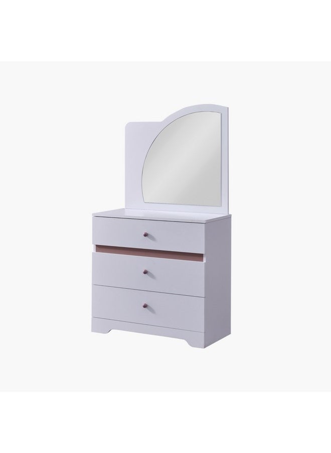 Home Box Bade 3-Drawer Dresser and Mirror 43 x 156 x 85 cm  - Image 2