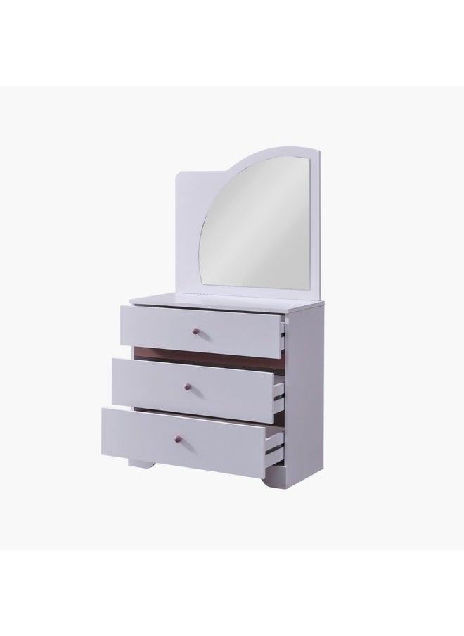 Home Box Bade 3-Drawer Dresser and Mirror 43 x 156 x 85 cm  - Image 3