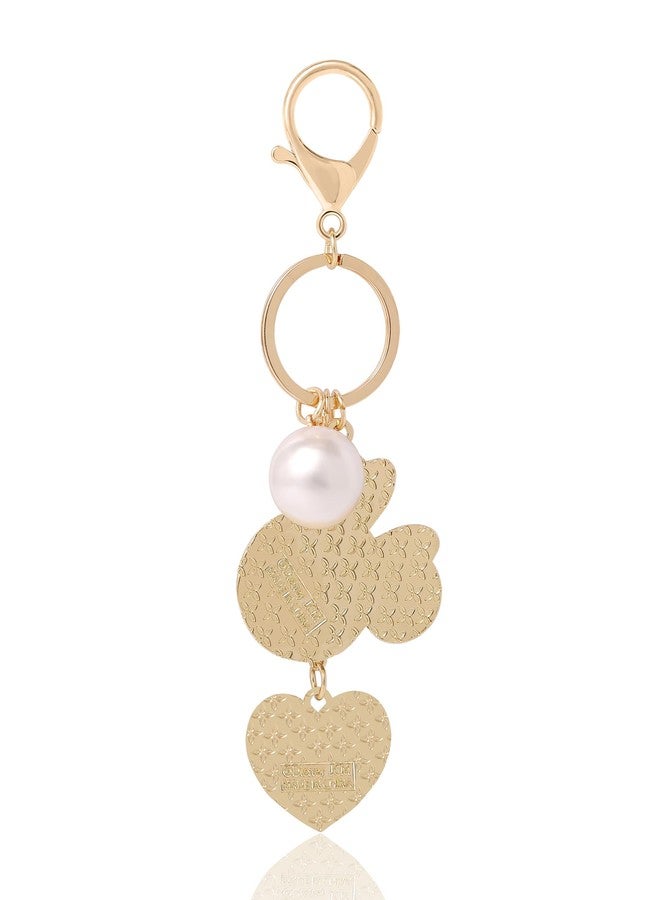 SALLY ROSE Minnie Mouse Keychain for Women Official License, Gold-Tone Bag Charms for Tote Bags, Key Chains for Car Keys - Image 5