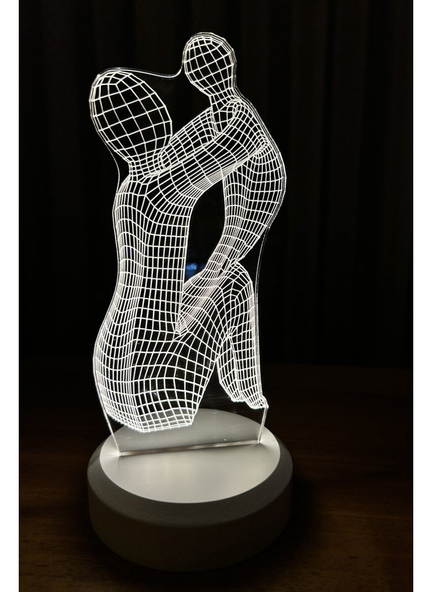 By-Lamp Mother's Day Gift. Mother-Daughter Figured LED Table Lamp  - Image 3