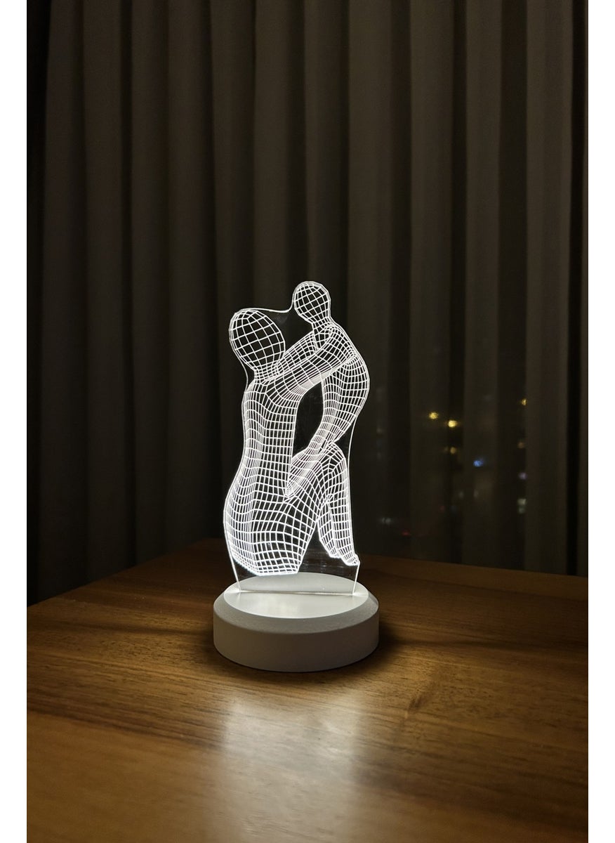 By-Lamp Mother's Day Gift. Mother-Daughter Figured LED Table Lamp  - Image 2