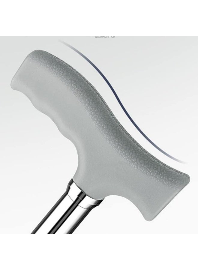 Professional Multi-Legged Support Cane and Telescopic Walking Stick - High-Stability Triangular Base with Non-Slip Support - Lightweight Structural Walking Aid for Seniors - Fully Adjustable Height Mobility System - Image 4