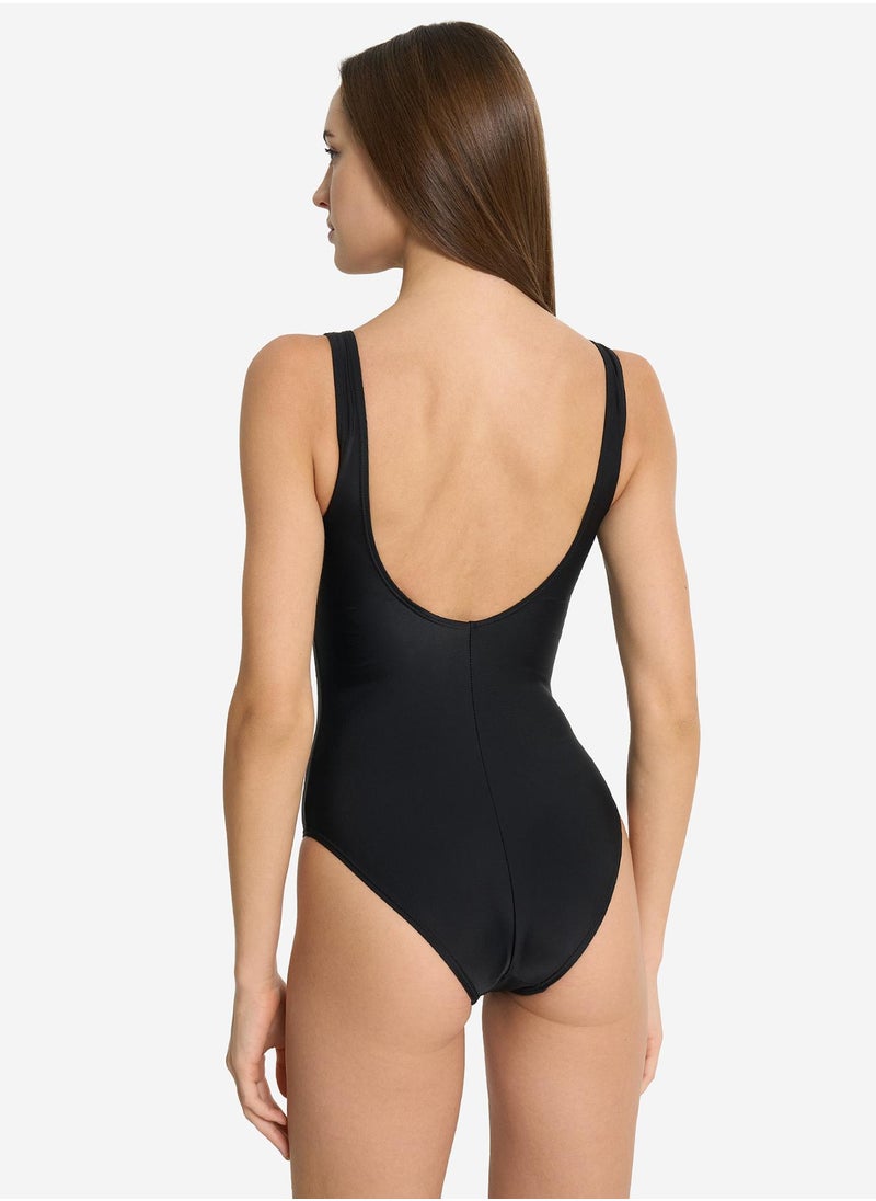 Joss Joss Women's Swimsuit with Internal Support Black – Elastic Fabric, Optimal Chest Support, Comfortable Fit for Swimming & Beach Activities  - Image 2