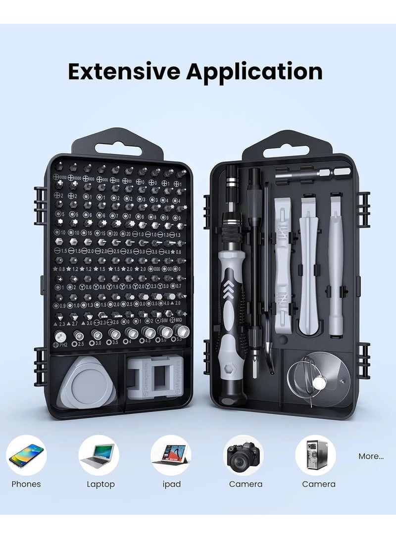 115-in-1 Precision Screwdriver Set, [Super Durable] Mini Professional Magnetic Repair Tool Kit, Small Screwdriver for Phone, Computer, Watch, Laptop, Macbook, Eyeglass, Electronic - Image 4