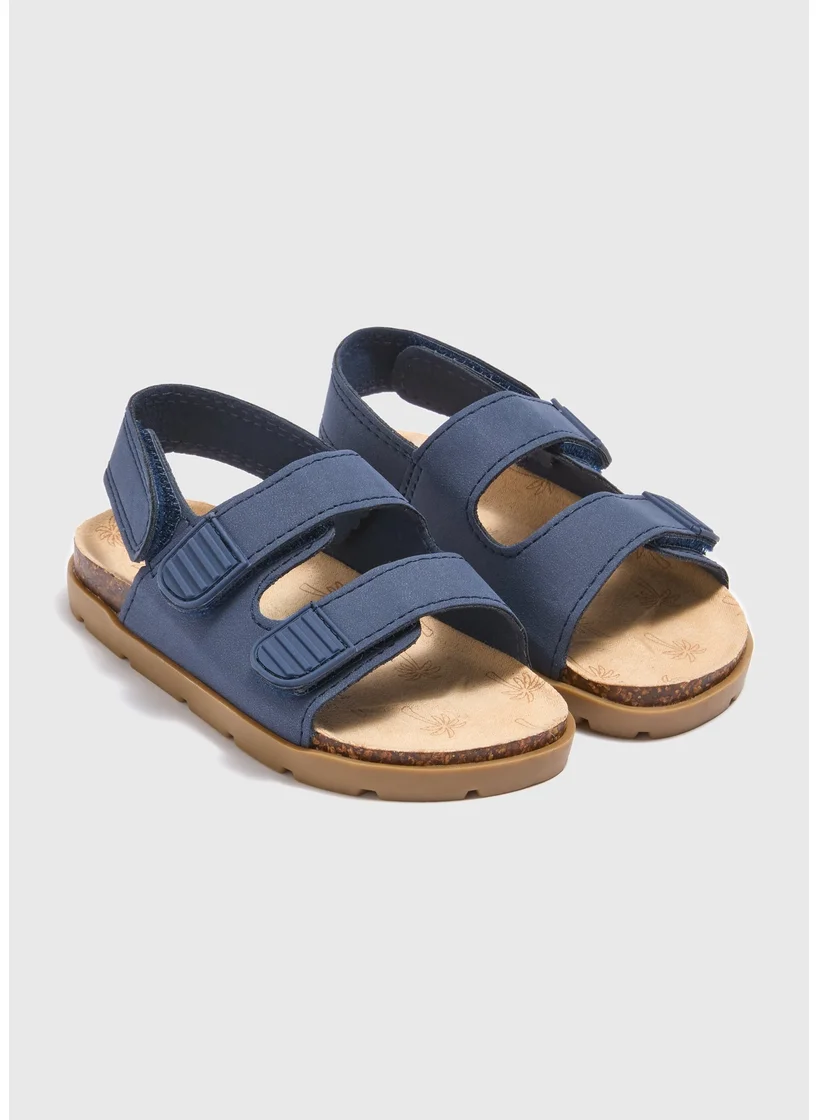 Matalan Boys Navy Double Strap Sandals