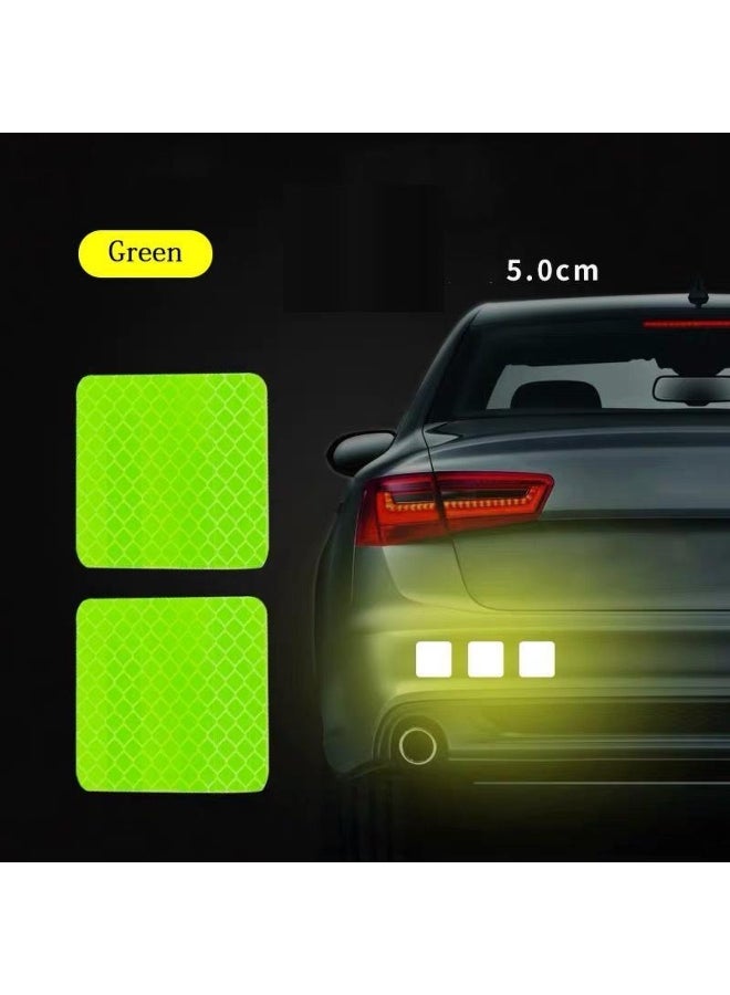 Generic 10 Pieces Car Reflective Warning Strip Decal Stickers Car Styling Self Adhesive Warning Tape Auto Accessory  - Image 2