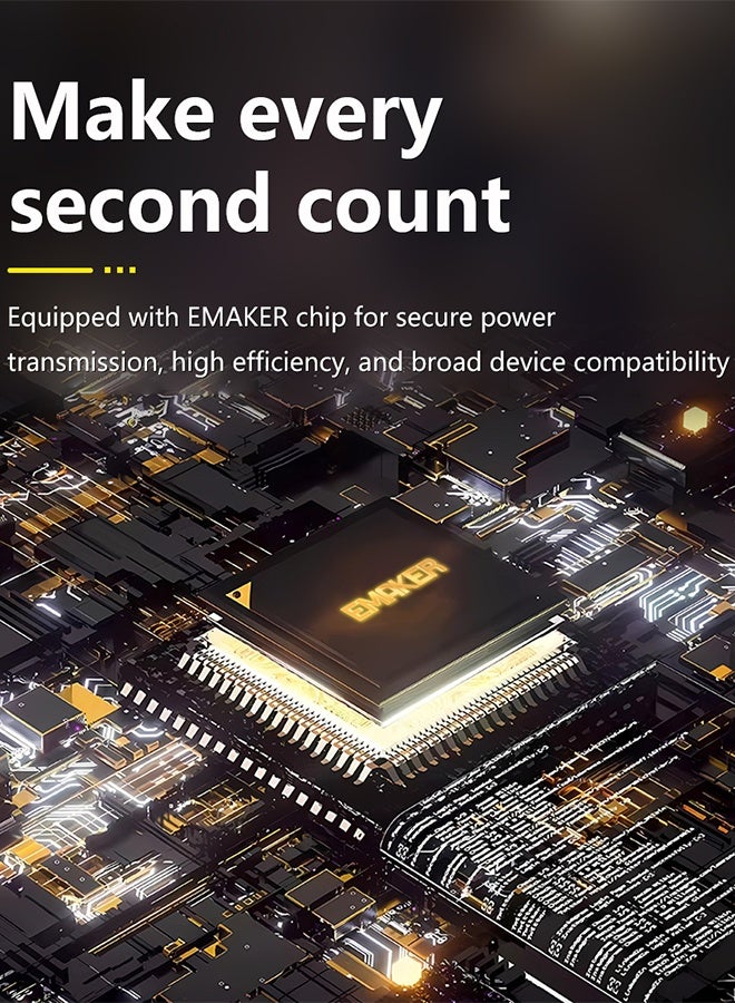 DUDAO 65W Type C Cable Fast Charger, 1M Fast Charging Data Cable, Type C to Type C Nylon Charge Cord, Intelligent Chip, 480Mbps Transfer Speed, for supports all TYPE-C interface devices - Image 4