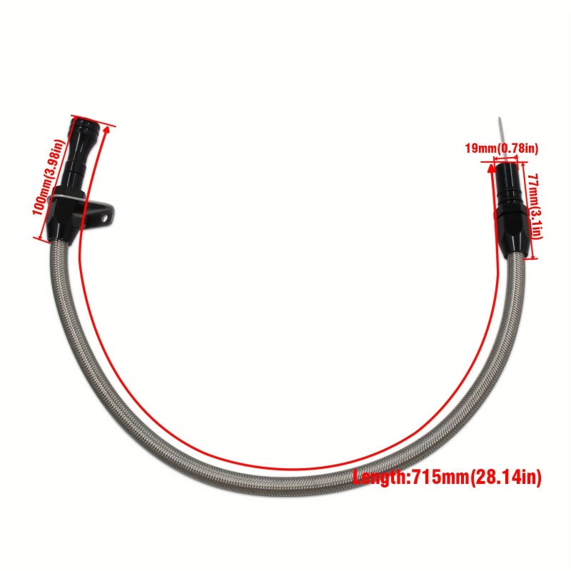 Th-350 TH400 Transmission Oil Dipstick Silvery Fit For Chevy GMC SBC BBC Engine - Image 2
