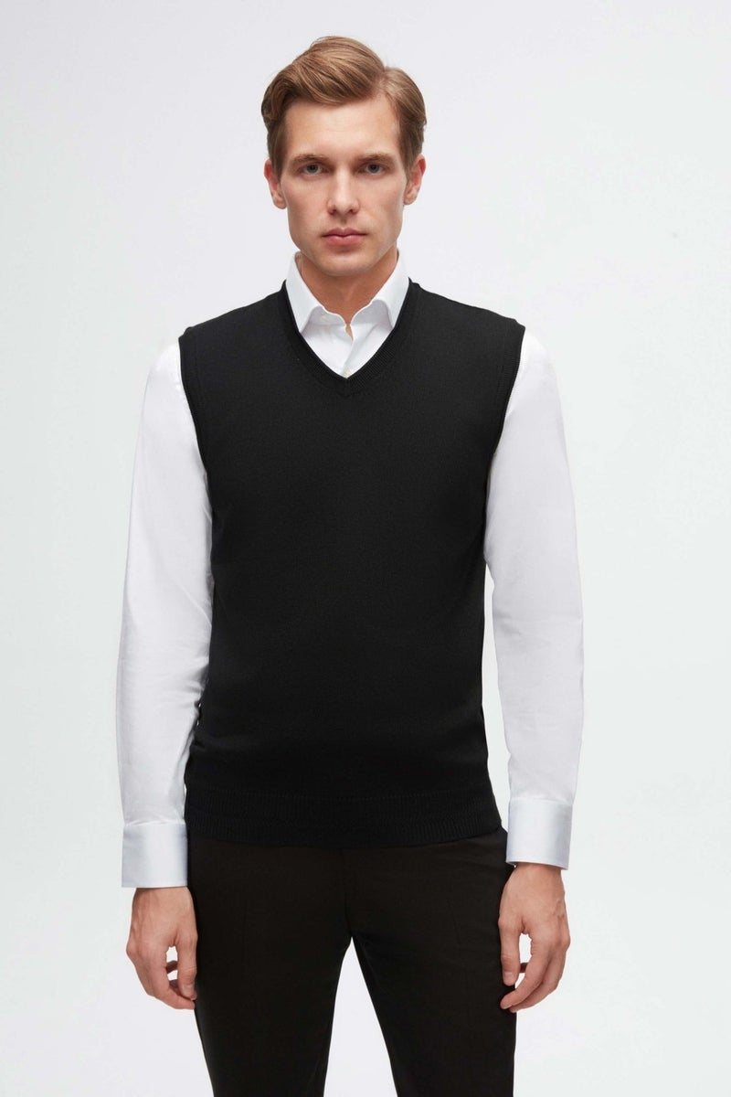 D'S DAMAT D'S Groom Ds Groom Regular Fit Black Sweater  - Image 1