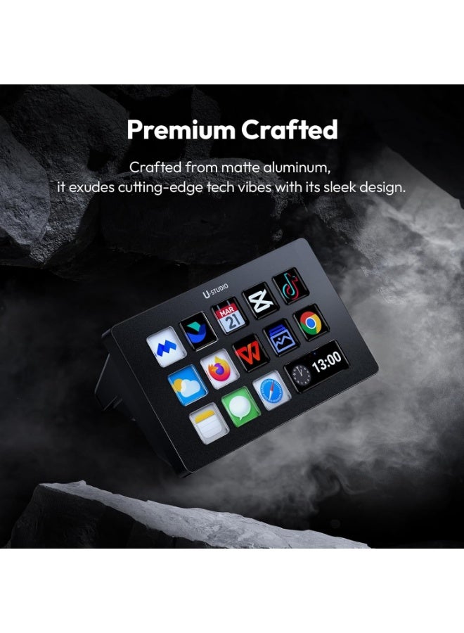 Ulanzi ULANZI D200 Studio Controller - 13 Inch HD LCD Macro Keyboard (4x Sharpeners), Plug & Play for OBS/Twitch Live, 10 Profiles, Open Source Plugins (Mac/PC) - Image 4