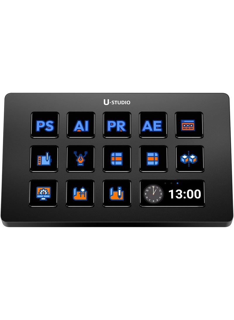 Ulanzi ULANZI D200 Studio Controller - 13 Inch HD LCD Macro Keyboard (4x Sharpeners), Plug & Play for OBS/Twitch Live, 10 Profiles, Open Source Plugins (Mac/PC) - Image 1