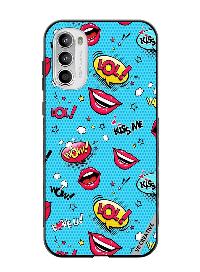 VR CREATIVE Protective Case Cover For Motorola Moto G82 Pop Art Design Multicolour - Image 1