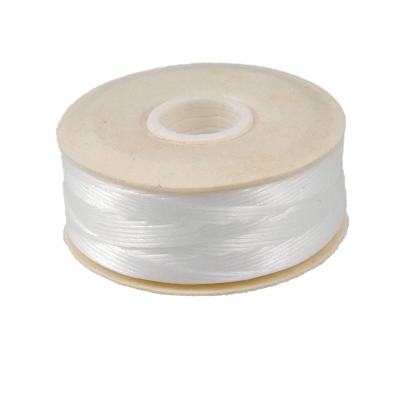 Nymo 3 X 64Yard NYMO Nylon Beading Thread Size D for Delica Beads White Pack of 3 bobbins