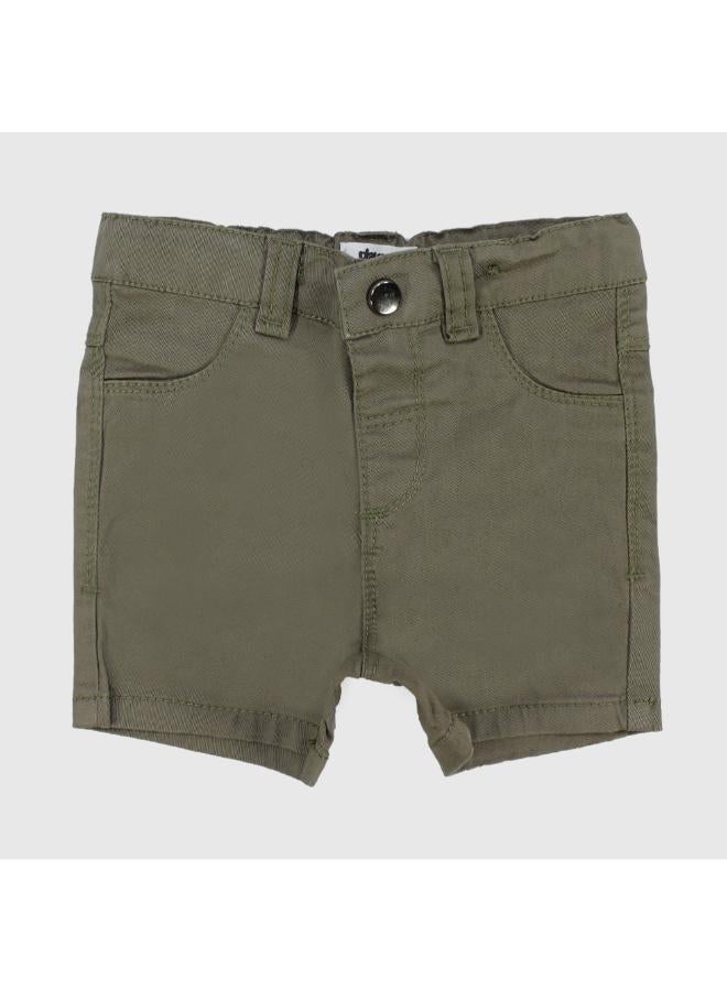 playmore Olive Gabardine Shorts - Image 1