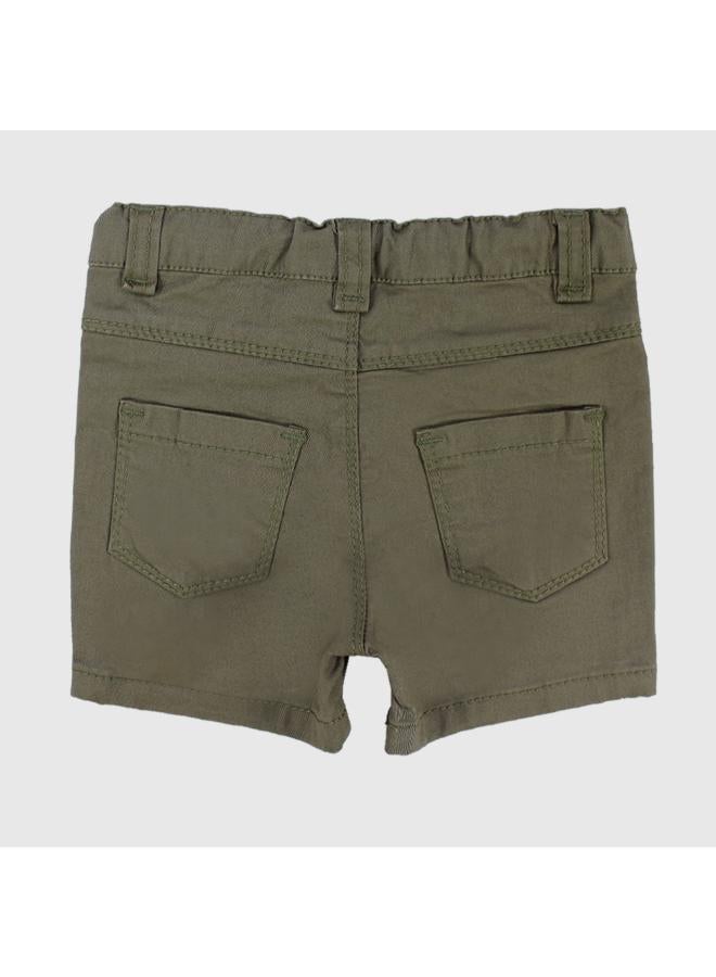 playmore Olive Gabardine Shorts - Image 2