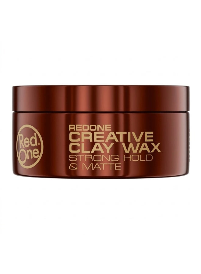 RedOne Creative Clay Wax 100ML Strong Hold Matte Finish Hair Styling Wax for Men and Women - Image 2
