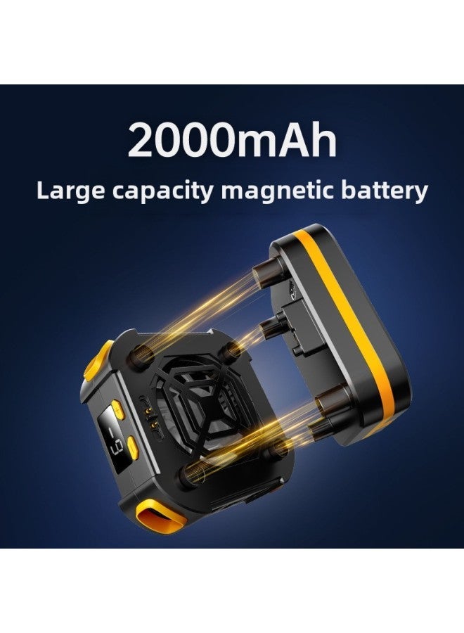 Mobile Phone Radiator Battery Magnetic Icing Charging Wireless Semiconductor Refrigeration Back Clip Silent Flat Universal-Colour:Dual-speed Adjustment 【radiator + 1 Battery】 Temperature Digital Display - Image 5