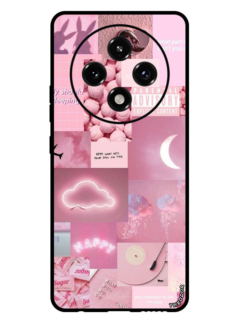 Theodor Protective Case Anti Scratch Shock Proof Bumper Cover For Oppo A3 Pro Random Asthetic - Image 1