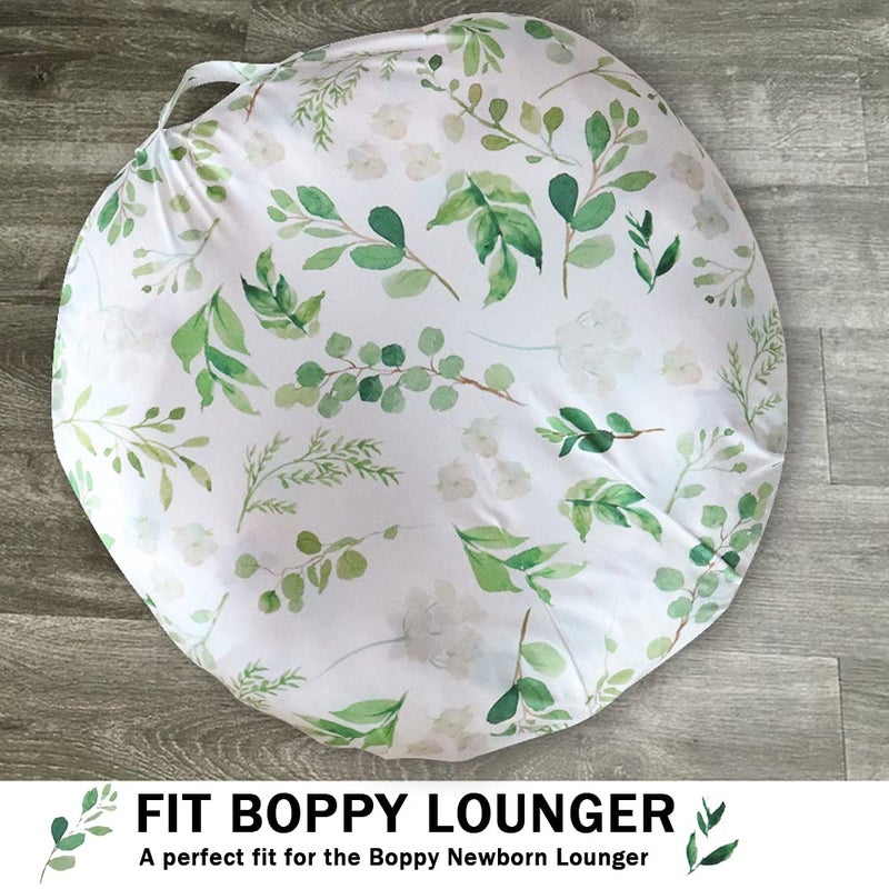 Tanofar Green Leaf Lounger Cover For Newborn  Lounger Cover Boy Girl  Breathable & Reusable Lounger Removable Slipcover For Newborn  Snugly Fit Baby Infant Lounger (Lounger Not Include) - Image 2