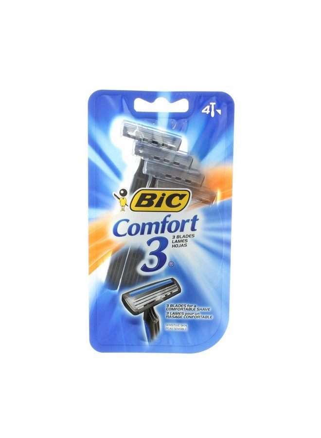 Bic شفرة حلاقة بيك كومفورت 3 للرجال 4 حجم 4 قطع - Image 2