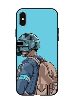 VR CREATIVE Protective Case Cover For Apple iPhone XS Max Helmet And In Military Uniform Design Multicolour  - Image 1
