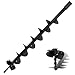 Longrun Steel Earth Auger Drill Bit for Gas Powered Post Hole Digger Replaceable Alloy Steel Blade Drill Bit for Garden - Image 2