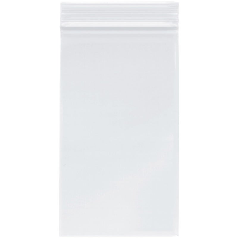 Plymor 4 x 7 Pack of 500 2 Mil Zipper Reclosable Plastic Bags