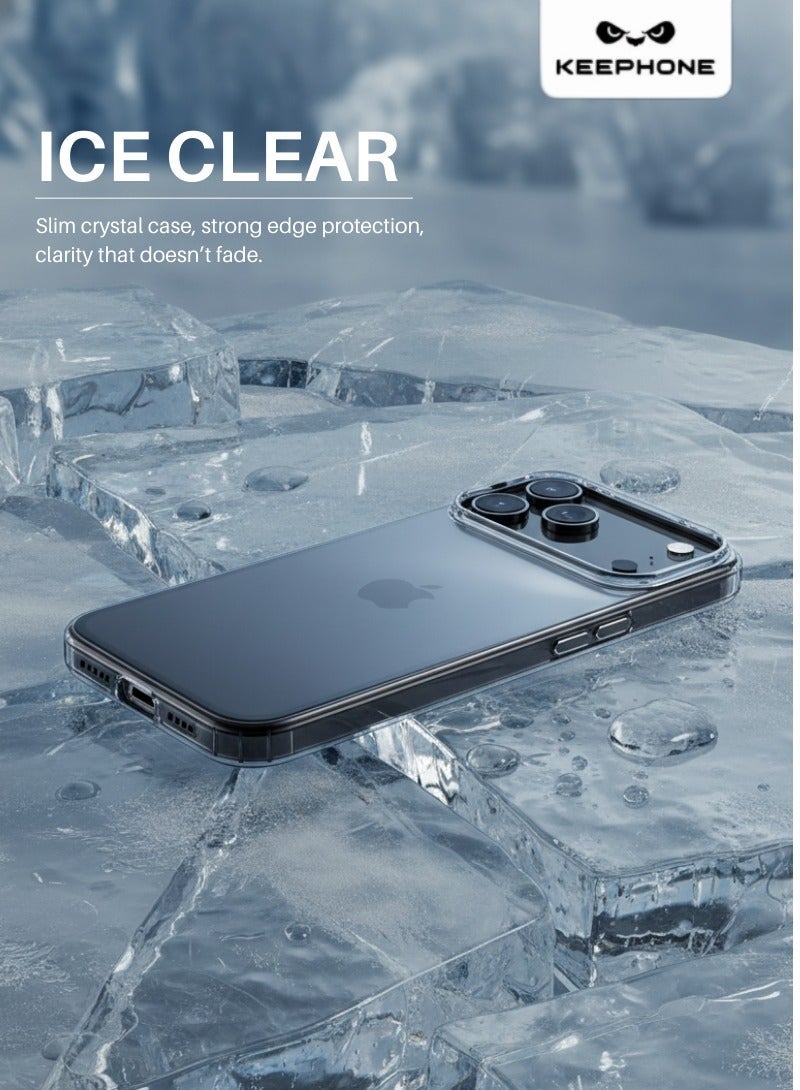كيب هون كيبفون غطاء شفاف لآيفون 17 برو - لا يصفر أبداً، فائق النحافة وخفيف الوزن - Image 4