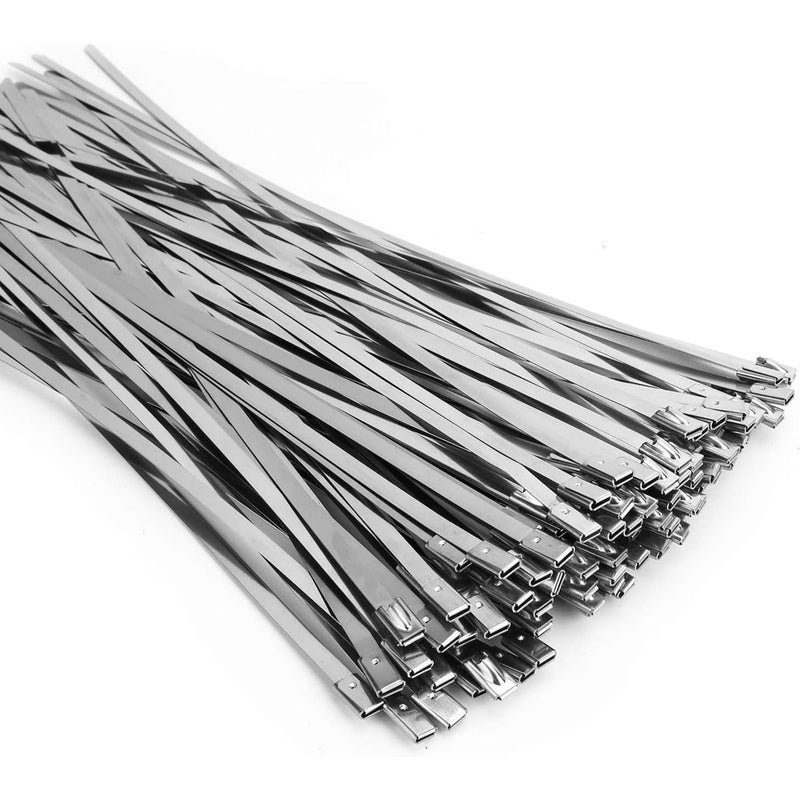 Stainless Steel Cable Tie 100pcs – Multiple Sizes (200mm, 250mm, 300mm, 400mm) – Durable and Corrosion-Resistant (400mm) - Image 1